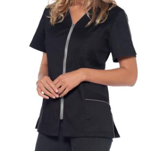 Blouse JADE noire/métal