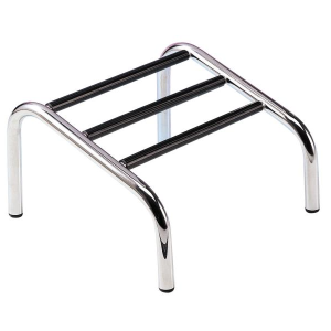 Repose pieds 3 barres chrome