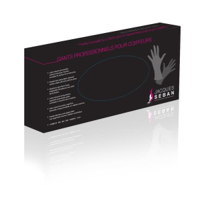 Gants latex noir bte 20 taille M