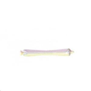 Bigoudi court jaune/rose 8 mm x 12