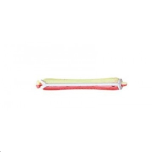Bigoudi court jaune/rouge 9 mm x 12