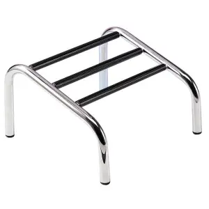Repose pieds 3 barres chrome